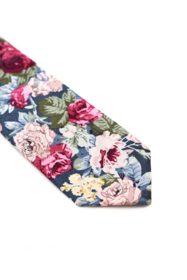 Corbata Floreada Ipanema azul