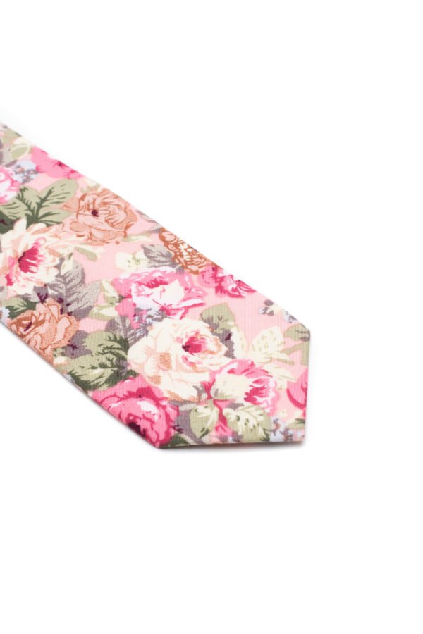 Corbata Floreada Ipanema rosada