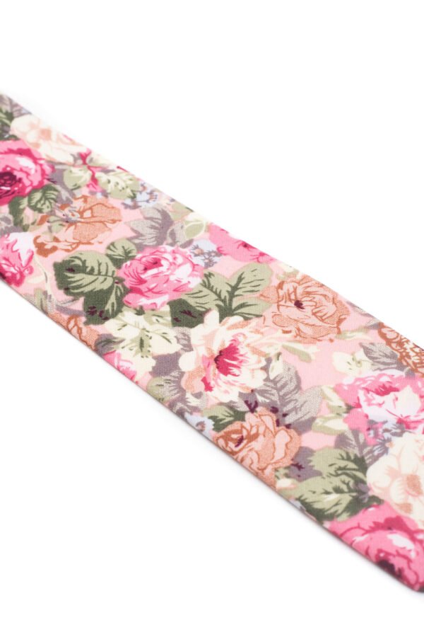 Corbata Floreada Ipanema rosada