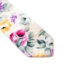 Corbata Floreada Leblon beige