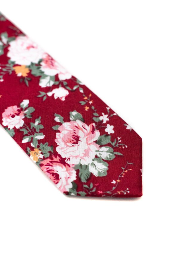 Corbata Floreada Maroma